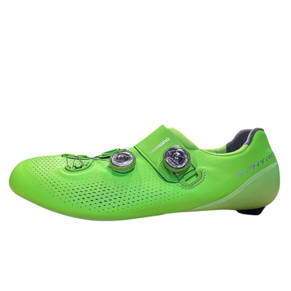 Shimano RC9 Carbon Mens Cycling Shoes Green Size EUR 46 US 11.2 SH-RC901 NEW - Picture 2 of 7